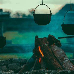 Off-grid Camping Cooking